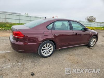 Trzecie zdjęcie samochodu z tyłu: 2014 VOLKSWAGEN PASSAT S VIN:1VWAT7A32EC079543 - miniatura