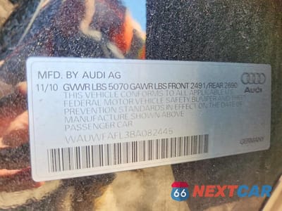 Zdjęcie 13 z 13 samochodu: 2011 AUDI A4 PREMIUM PLUS VIN:WAUWFAFL3BA082445 - miniatura