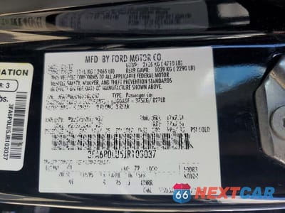Zdjęcie 12 z 12 samochodu: 2018 FORD FUSION SE HYBRID VIN:3FA6P0LU5JR103037 - miniatura