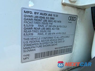 Zdjęcie 13 z 13 samochodu: 2021 AUDI Q7 PREMIUM VIN:WA1AXAF76MD015749 - miniatura