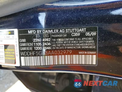 Zdjęcie 12 z 12 samochodu: 2010 MERCEDES-BENZ E 350 VIN:WDDHF5GB3AA032979 - miniatura