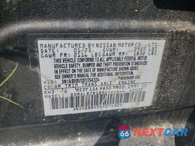 Zdjęcie 12 z 12 samochodu: 2025 NISSAN SENTRA S VIN:3N1AB8BV0SY294324 - miniatura