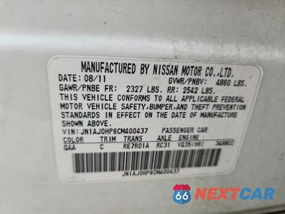 Zdjęcie 13 z 13 samochodu: 2012 INFINITI EX35 BASE VIN:JN1AJ0HP6CM400437 - miniatura