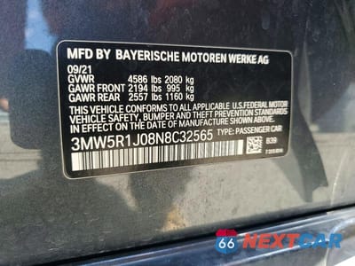 Zdjęcie 12 z 12 samochodu: 2022 BMW 330I VIN:3MW5R1J08N8C32565 - miniatura