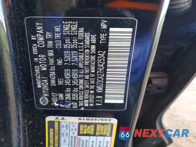 Zdjęcie 13 z 13 samochodu: 2017 HYUNDAI TUCSON SPORT VIN:KM8J3CA27HU425342 - miniatura