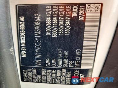 Zdjęcie 13 z 13 samochodu: 2021 MERCEDES-BENZ METRIS VIN:W1YV0CEY1M3908642 - miniatura