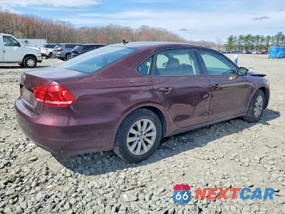 Trzecie zdjęcie samochodu z tyłu: 2013 VOLKSWAGEN PASSAT S VIN:1VWAP7A37DC102351 - miniatura