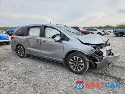 Czwarte zdjęcie samochodu z boku: 2021 HONDA ODYSSEY EXL VIN:5FNRL6H75MB029214 - miniatura