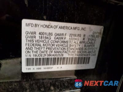 Zdjęcie 12 z 12 samochodu: 2019 ACURA ILX VIN:19UDE2F38KA002528 - miniatura
