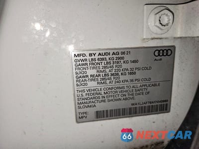 Zdjęcie 13 z 13 samochodu: 2021 AUDI Q7 PREMIUM PLUS VIN:WA1LJAF75MD040989 - miniatura