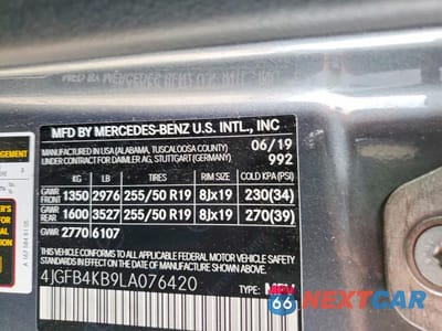 Zdjęcie 13 z 13 samochodu: 2020 MERCEDES-BENZ GLE 350 4MATIC VIN:4JGFB4KB9LA076420 - miniatura