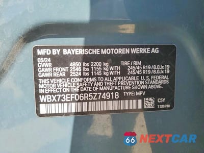 Zdjęcie 13 z 13 samochodu: 2024 BMW X1 XDRIVE28I VIN:WBX73EF06R5Z74918 - miniatura