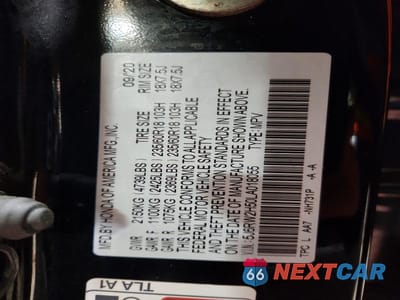 Zdjęcie 13 z 13 samochodu: 2020 HONDA CR-V EX VIN:5J6RW2H50LA018055 - miniatura