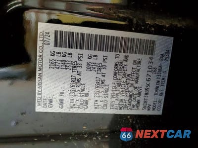 Zdjęcie 14 z 14 samochodu: 2025 NISSAN ROGUE ROCK CREEK VIN:5N1BT3BB9SC671034 - miniatura