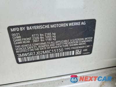 Zdjęcie 13 z 13 samochodu: 2021 BMW 330XI VIN:3MW5R7J02M8C15150 - miniatura