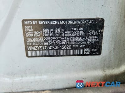 Zdjęcie 13 z 13 samochodu: 2019 MINI COOPER COUNTRYMAN VIN:WMZYS7C50K3F45620 - miniatura