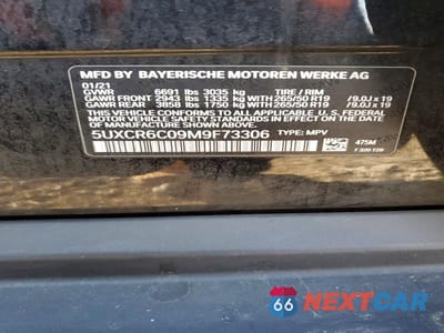 Zdjęcie 14 z 14 samochodu: 2021 BMW X5 XDRIVE40I VIN:5UXCR6C09M9F73306 - miniatura