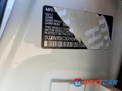 Zdjęcie 13 z 13 samochodu: 2017 BMW X3 VIN:5UXWX9C30H0W67872 - miniatura