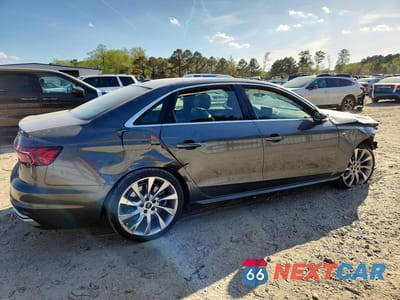 Trzecie zdjęcie samochodu z tyłu: 2020 AUDI A4 PREMIUM PLUS VIN:WAUENAF4XLN003838 - miniatura