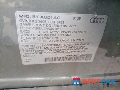 Zdjęcie 13 z 13 samochodu: 2025 AUDI SQ5 SPORTBACK PREMIUM PLUS VIN:WA124AFY4S2056606 - miniatura