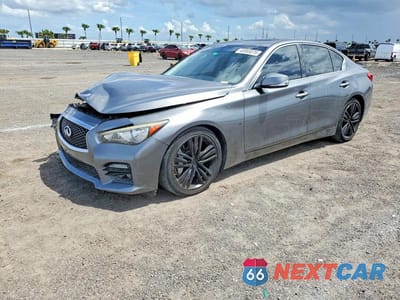 Drugie zdjęcie samochodu z przodu: 2015 INFINITI Q50 HYBRID SPORT VIN:JN1AV7AP1FM790973 - miniatura