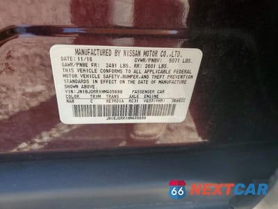 Zdjęcie 12 z 12 samochodu: 2017 INFINITI QX50 BASE VIN:JN1BJ0RR1HM405699 - miniatura