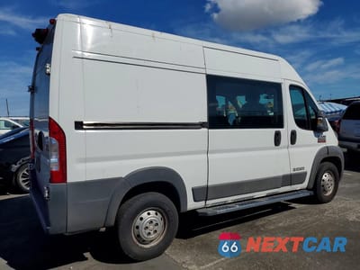 Trzecie zdjęcie samochodu z tyłu: 2014 RAM PROMASTER 2500 DELIVERY VAN VIN:3C6TRVCG4EE119863 - miniatura