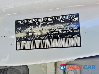 Zdjęcie 14 z 14 samochodu: 2021 MERCEDES-BENZ GLB 250 VIN:W1N4M4GB0MW083610 - miniatura