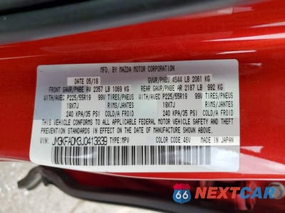 Zdjęcie 13 z 13 samochodu: 2018 MAZDA CX-5 GRAND TOURING VIN:JM3KFADM3J0413839 - miniatura