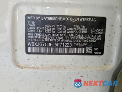 Zdjęcie 13 z 13 samochodu: 2020 BMW X1 SDRIVE28I VIN:WBXJG7C06L5P71223 - miniatura