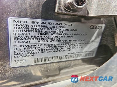 Zdjęcie 13 z 13 samochodu: 2025 AUDI Q7 PREMIUM PLUS VIN:WA1LVBF78SD005015 - miniatura