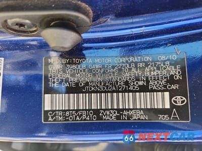 Zdjęcie 12 z 12 samochodu: 2010 TOYOTA PRIUS II VIN:JTDKN3DU2A1271405 - miniatura
