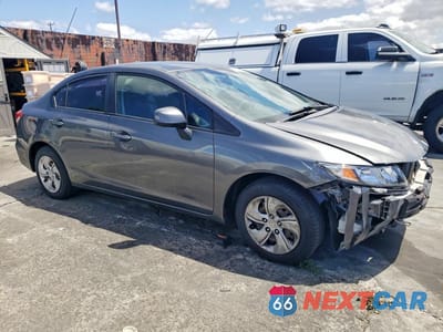 Czwarte zdjęcie samochodu z boku: 2013 HONDA CIVIC LX VIN:2HGFB2F54DH520739 - miniatura