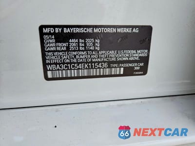 Zdjęcie 13 z 13 samochodu: 2014 BMW 328 I SULEV VIN:WBA3C1C54EK115436 - miniatura