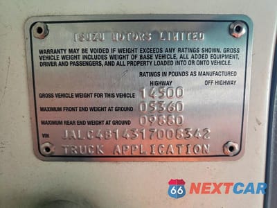 Zdjęcie 13 z 13 samochodu: 2001 ISUZU NPR BOX TRUCK VIN:JALC4B14317008342 - miniatura