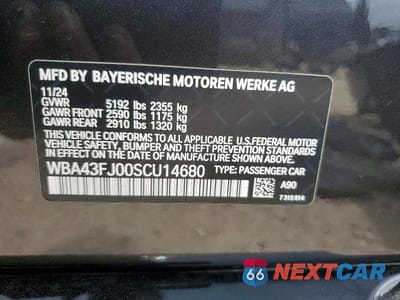 Zdjęcie 12 z 12 samochodu: 2025 BMW 530 I VIN:WBA43FJ00SCU14680 - miniatura