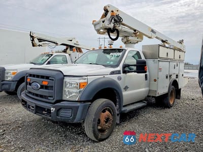 Drugie zdjęcie samochodu z przodu: 2014 FORD F450 SUPER DUTY BUCKET TRUCK VIN:1FDUF4GT9EEA94473 - miniatura