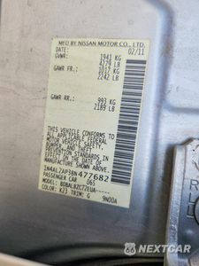 Zdjęcie 12 z 12 samochodu: 2011 NISSAN ALTIMA 2.5 VIN:1N4AL2AP3BN477682 - miniatura