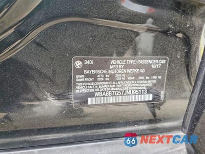 Zdjęcie 13 z 13 samochodu: 2018 BMW 340 XI VIN:WBA8B7G57JNU95113 - miniatura