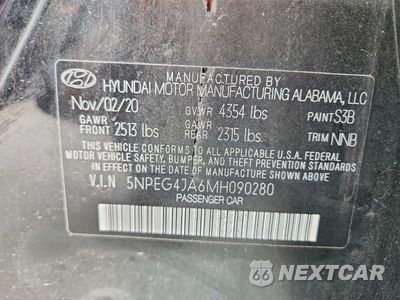 Zdjęcie 12 z 12 samochodu: 2021 HYUNDAI SONATA SE VIN:5NPEG4JA6MH090280 - miniatura