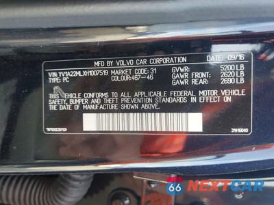 Zdjęcie 12 z 12 samochodu: 2017 VOLVO S90 T6 INSCRIPTION VIN:YV1A22MLXH1007519 - miniatura