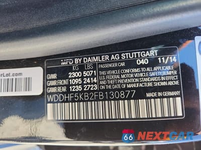 Zdjęcie 12 z 12 samochodu: 2015 MERCEDES-BENZ E 350 VIN:WDDHF5KB2FB130877 - miniatura