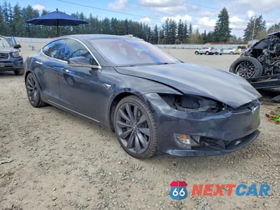 Czwarte zdjęcie samochodu z boku: 2017 TESLA MODEL S VIN:5YJSA1E28HF223745 - miniatura