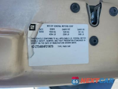 Zdjęcie 12 z 12 samochodu: 2004 CHEV MALIBU VIN:1G1ZT54864F219679 - miniatura