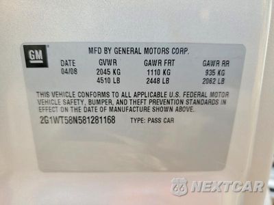 Zdjęcie 12 z 12 samochodu: 2008 CHEVROLET IMPALA LT VIN:2G1WT58N581281168 - miniatura