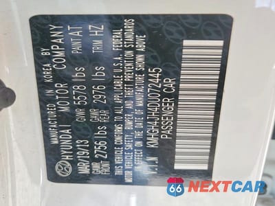 Zdjęcie 13 z 13 samochodu: 2013 HYUNDAI EQUUS ULTIMATE VIN:KMHGH4JH4DU072445 - miniatura