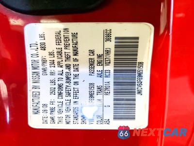 Zdjęcie 12 z 12 samochodu: 2009 INFINITI G37 COUPE X VIN:JNKCV64F69M651508 - miniatura