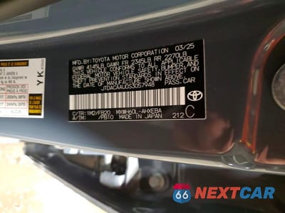 Zdjęcie 12 z 12 samochodu: 2025 TOYOTA PRIUS LE VIN:JTDACAAU0S3057948 - miniatura