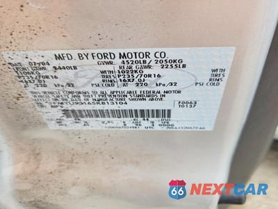 Zdjęcie 14 z 14 samochodu: 2005 FORD ESCAPE XLT VIN:1FMYU93165KB13104 - miniatura