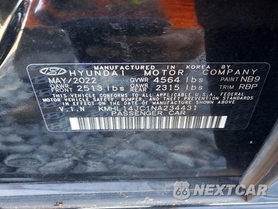 Zdjęcie 13 z 13 samochodu: 2022 HYUNDAI SONATA N LINE VIN:KMHL14JC1NA234431 - miniatura